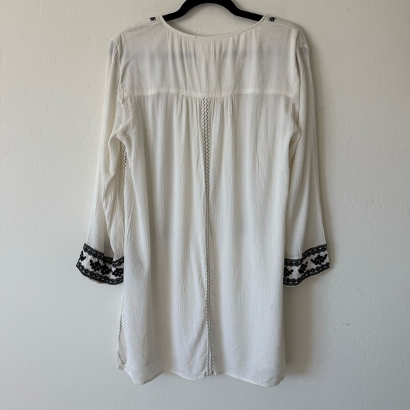 Denim & Supply Ralph Lauren Gauzy Cotton Southwestern Embroidered Boho Tunic Top - Picture 8 of 8